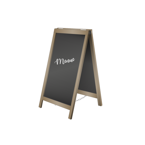 Kundenstopper Kreidetafel Premium | B 68 cm x H 120 cm | ohne Druck