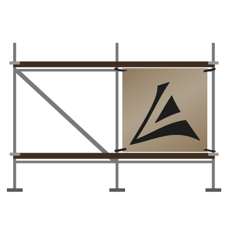 Gerüstbanner | B 250 cm x H 100 cm | einseitig bedruckt