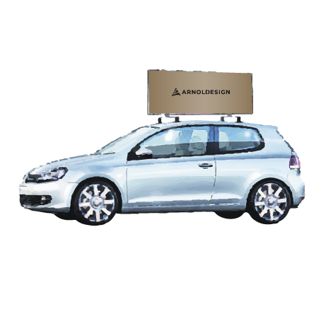 Dachwerbeschild - Promo Drive (fahrbar)