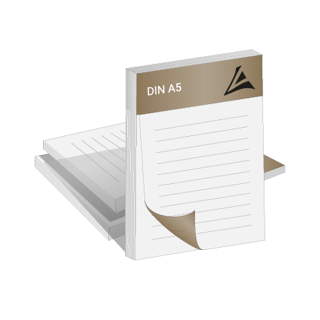 Blöcke ohne Deckblatt | DIN A5 | beidseitig bedruckt