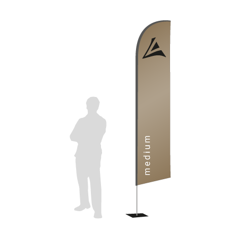 Beachflag Wind | Medium (320 cm) | einseitig bedruckt