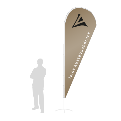 Beachflag Drop Austauschdruck | Large (350 cm) | einseitig bedruckt