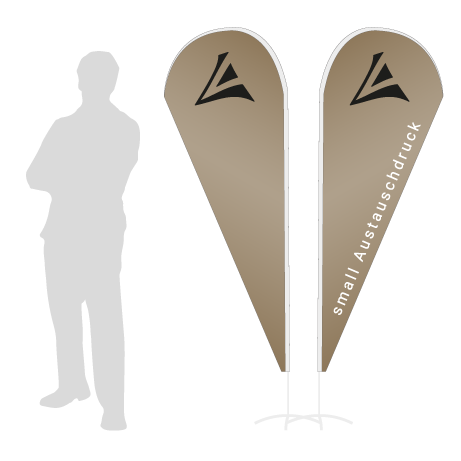 Beachflag Drop Austauschdruck | Small (210 cm) | beidseitig bedruckt