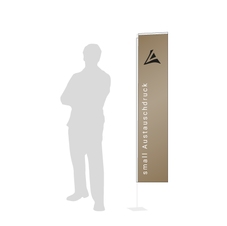 Beachflag Rechteck Austauschdruck | Small (200 cm) | einseitig bedruckt