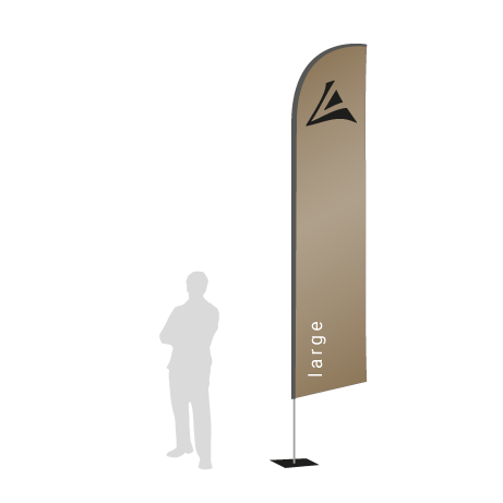 Beachflag Wind | Large (400 cm) | einseitig bedruckt