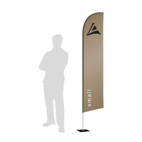 Beachflag Wind | Small (260 cm) | einseitig bedruckt