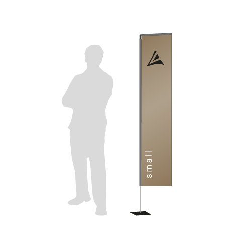 Beachflag Rechteck | Small (202 cm) | einseitig bedruckt